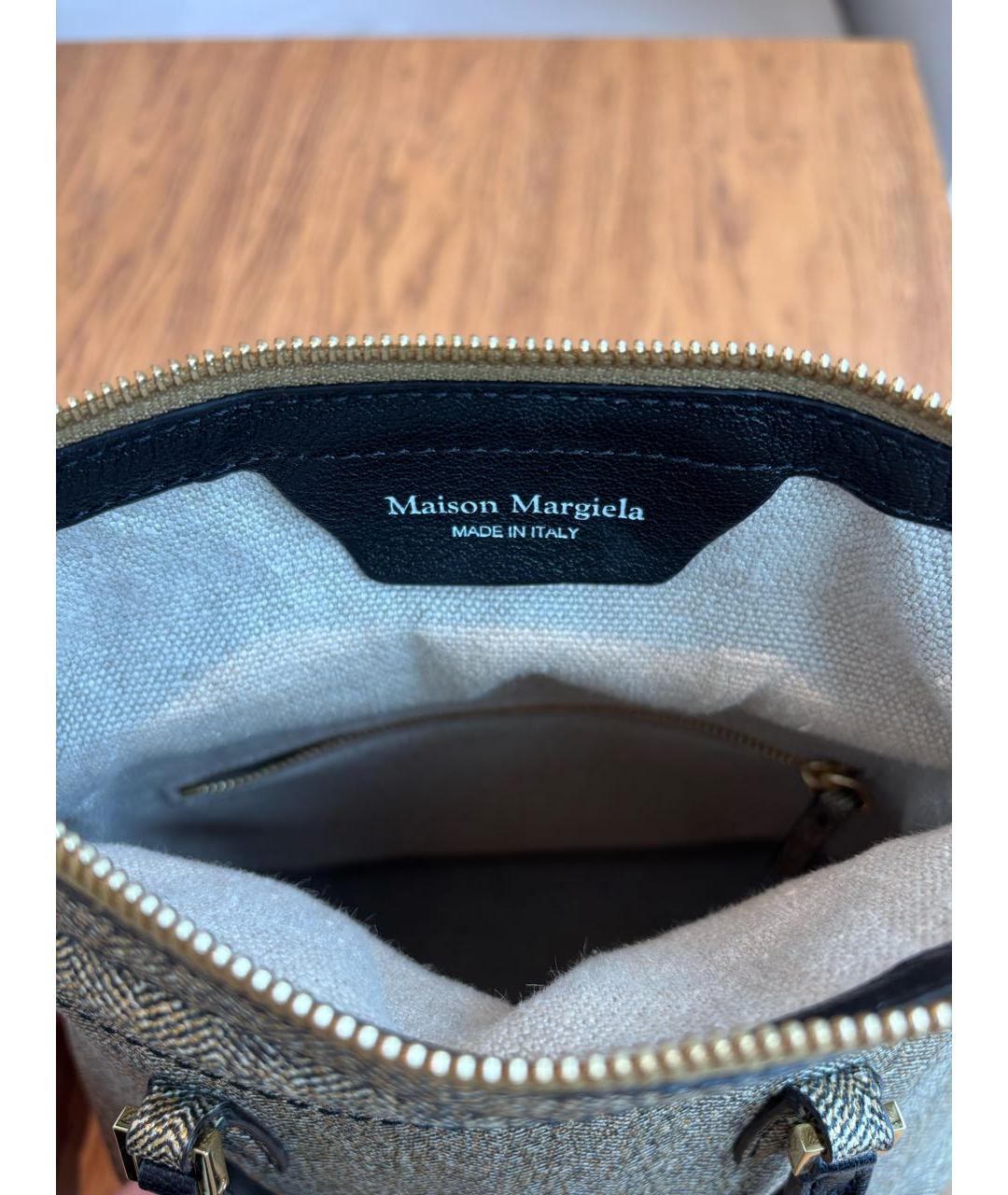 MAISON MARGIELA Коричневая сумка с короткими ручками, фото 3
