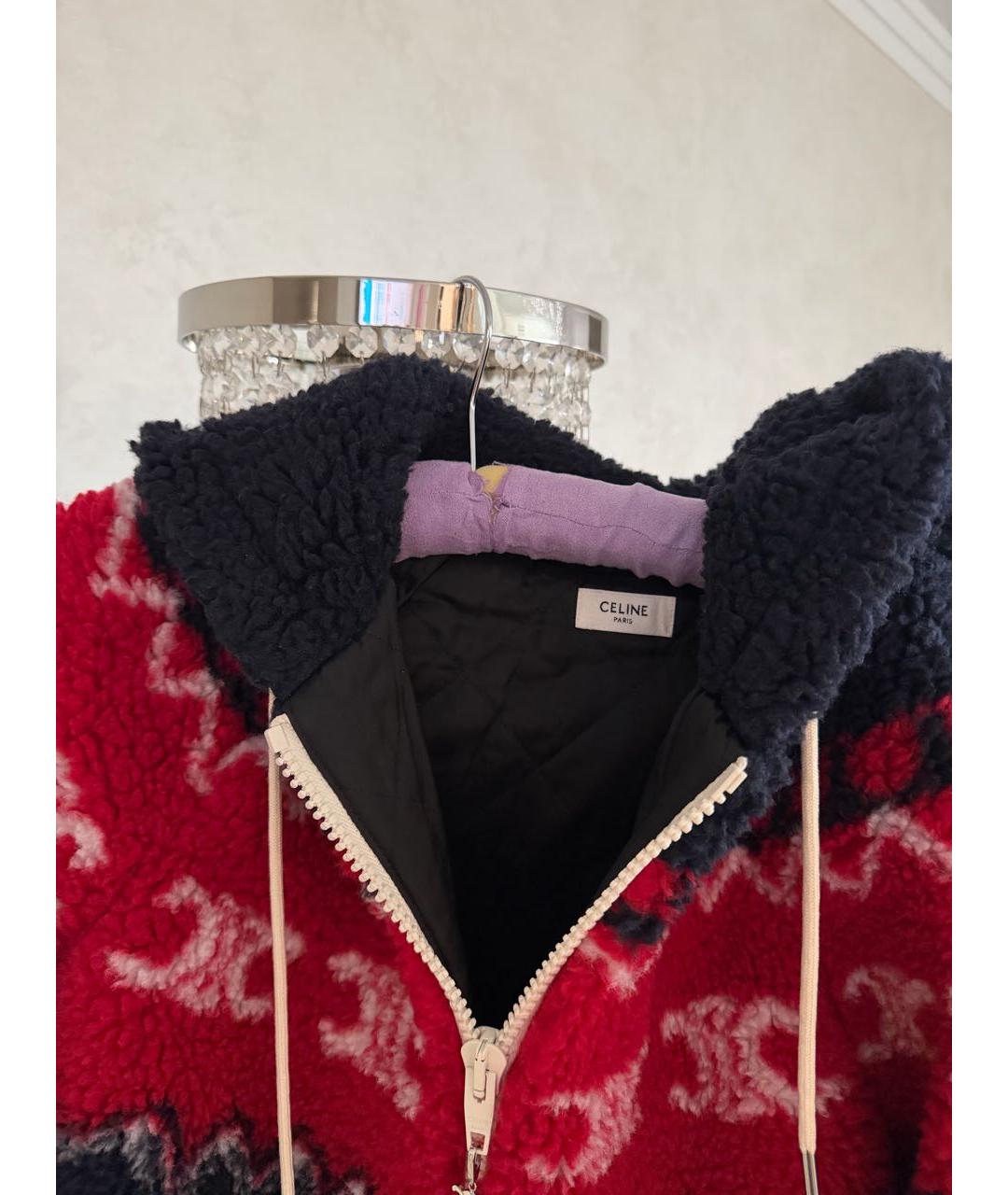 CELINE Темно-синяя шерстяная дубленка, фото 3