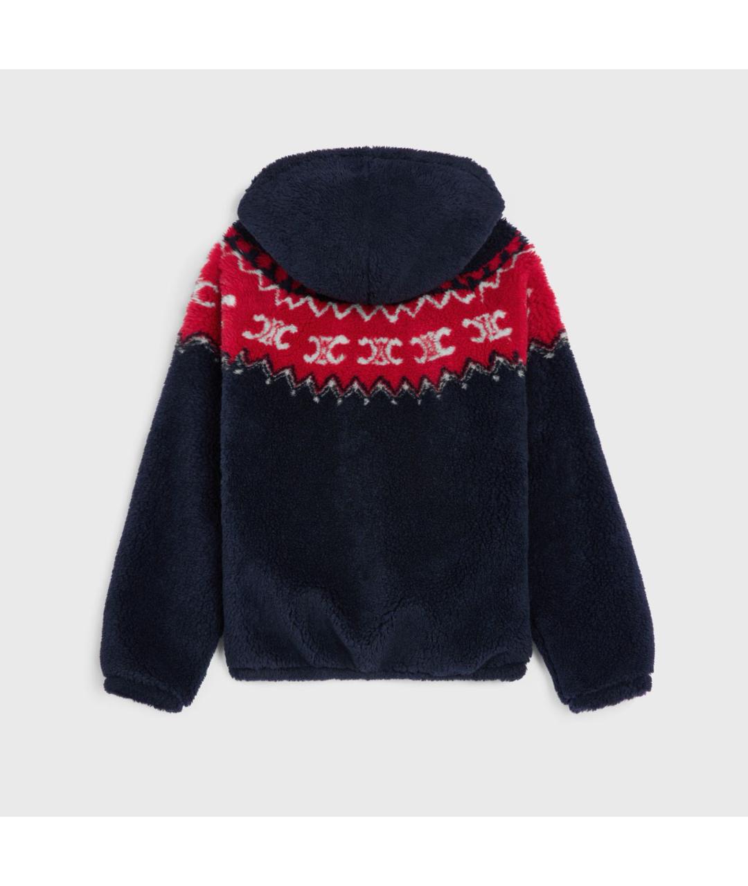 CELINE Темно-синяя шерстяная дубленка, фото 6