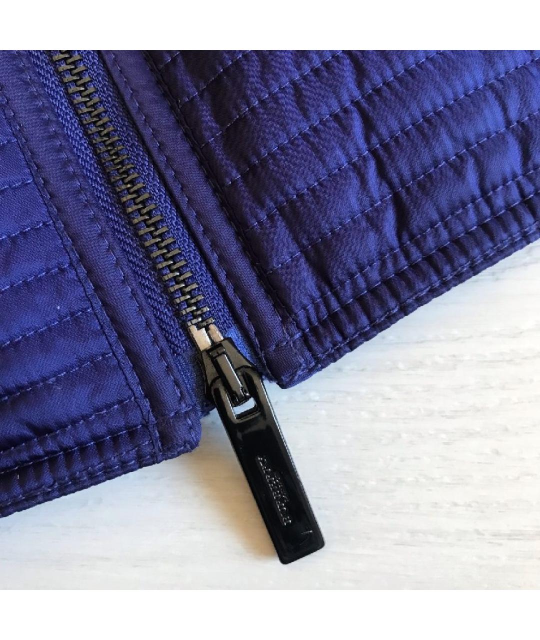 BURBERRY Синяя ацетатная куртка, фото 6
