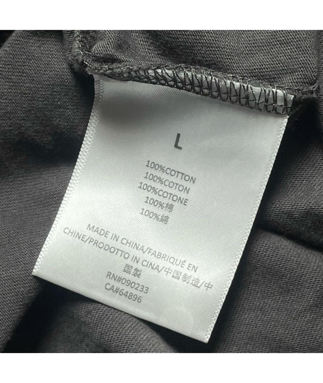 FEAR OF GOD ESSENTIALS Антрацитовая хлопковая футболка, фото 8