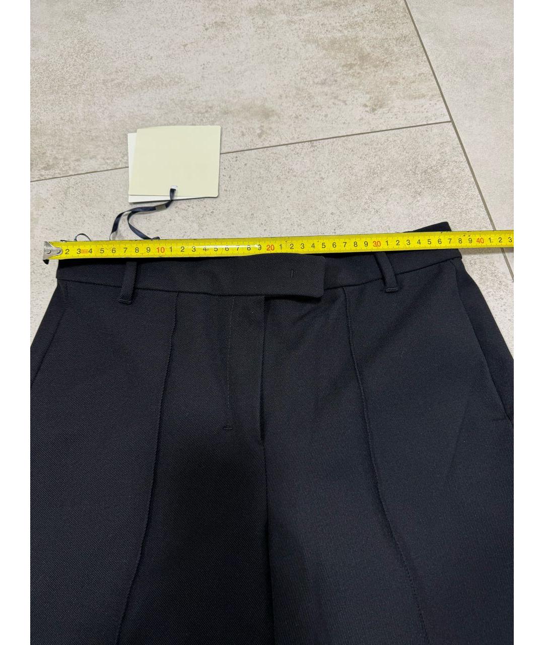 'S MAX MARA Черные хлопковые брюки широкие, фото 5