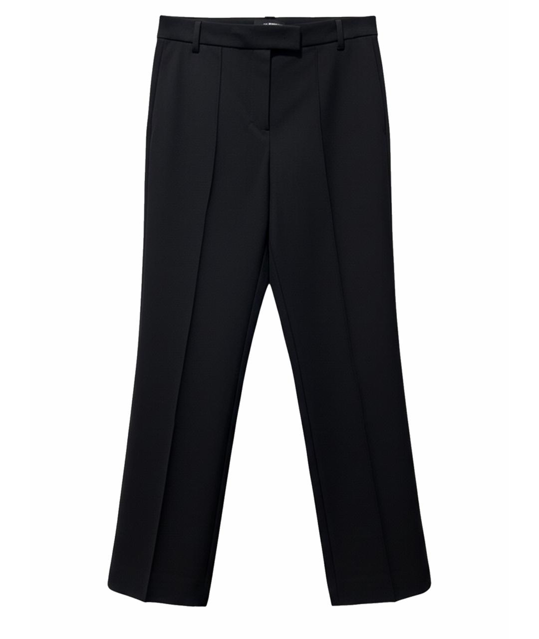 'S MAX MARA Черные хлопковые брюки широкие, фото 1