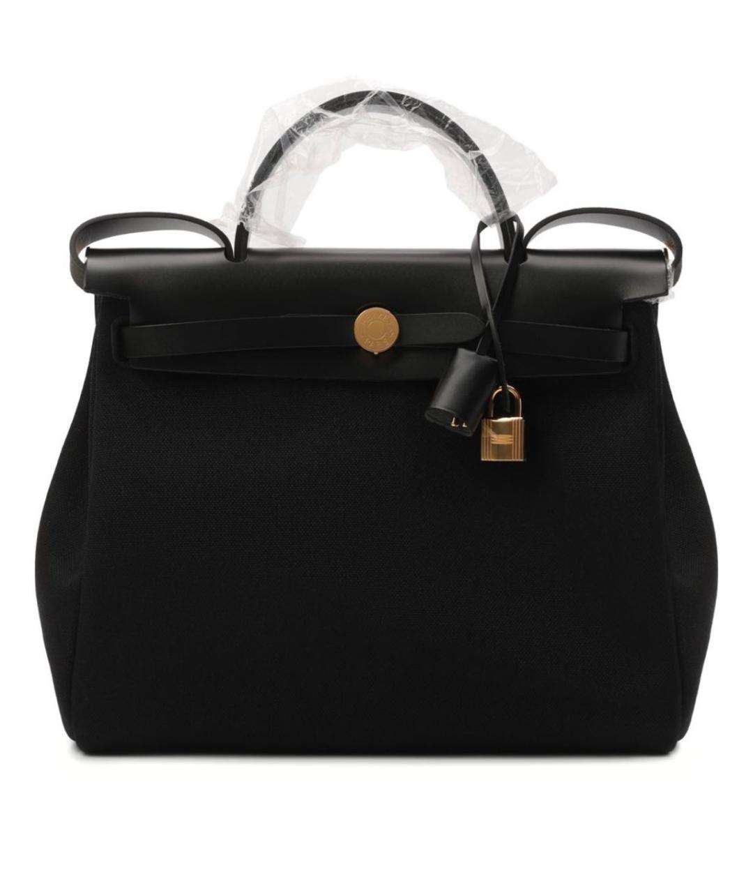 HERMES Черная кожаная сумка через плечо, фото 4