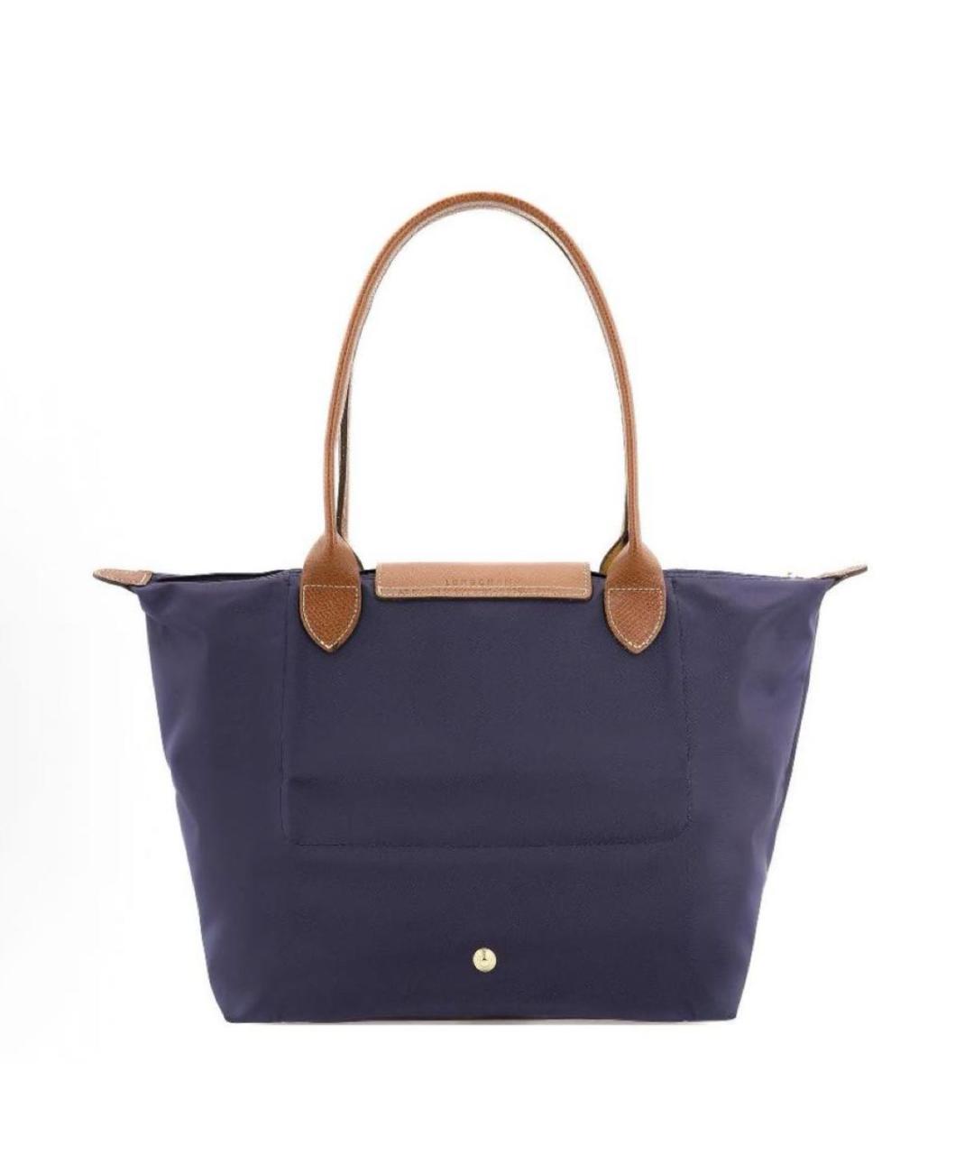 LONGCHAMP Темно-синяя тканевая сумка тоут, фото 2