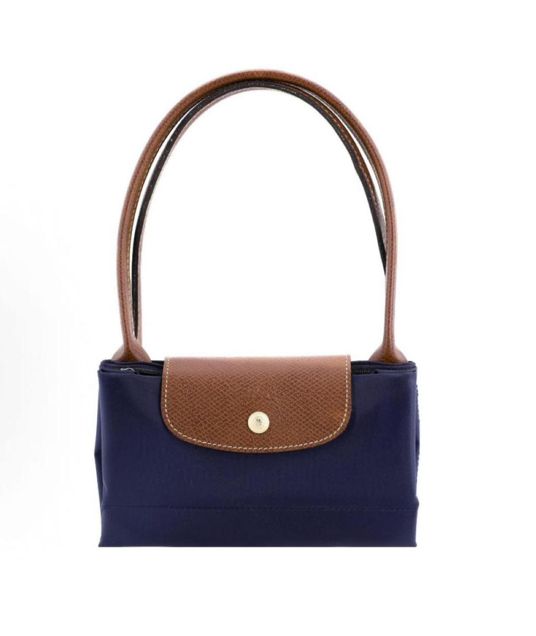 LONGCHAMP Темно-синяя тканевая сумка тоут, фото 4