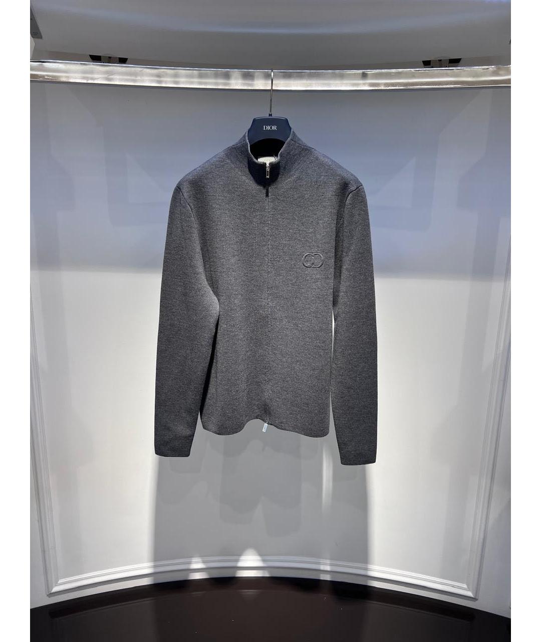 CHRISTIAN DIOR Серый кардиган, фото 3