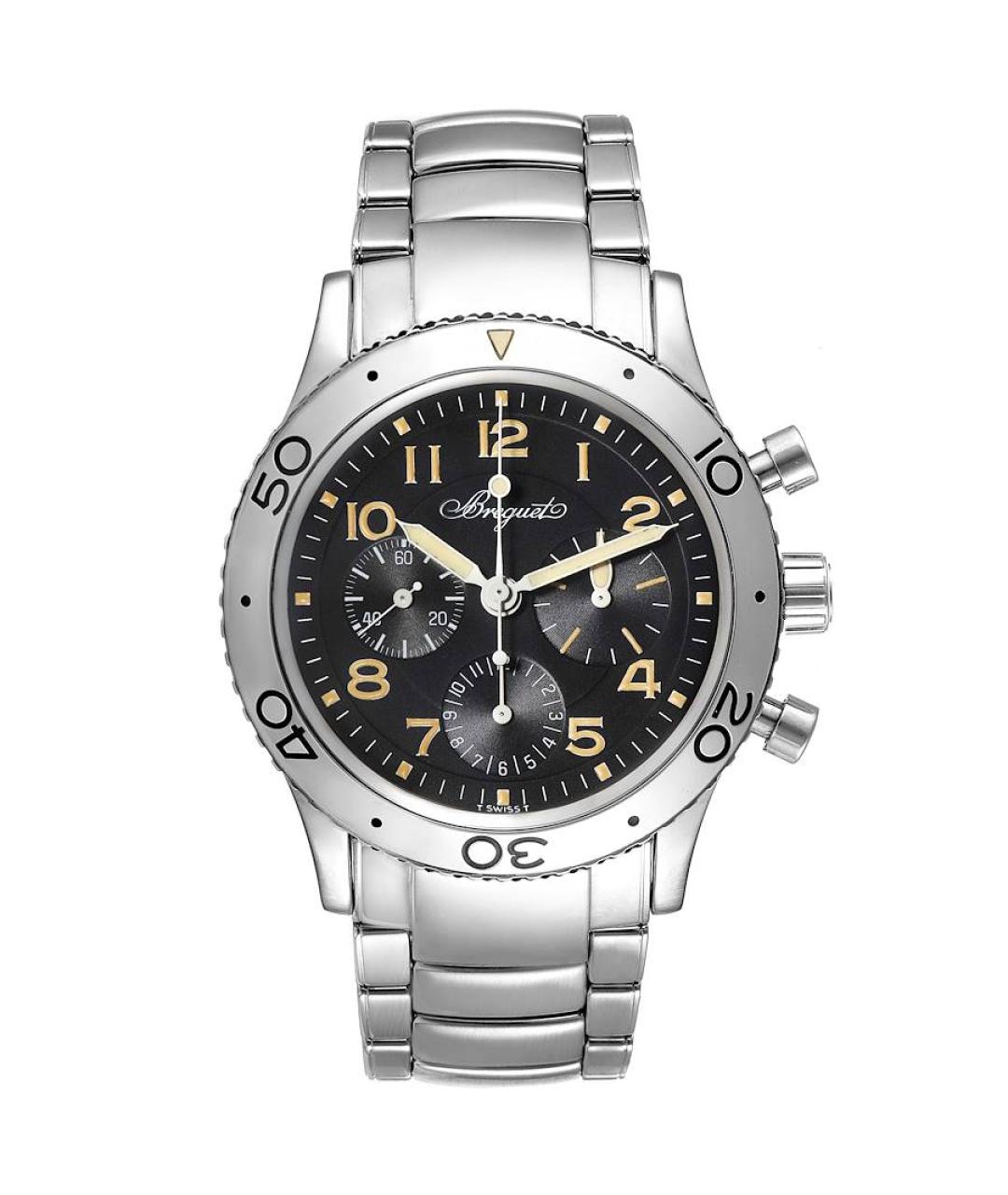 Breguet Черные стальные часы, фото 1