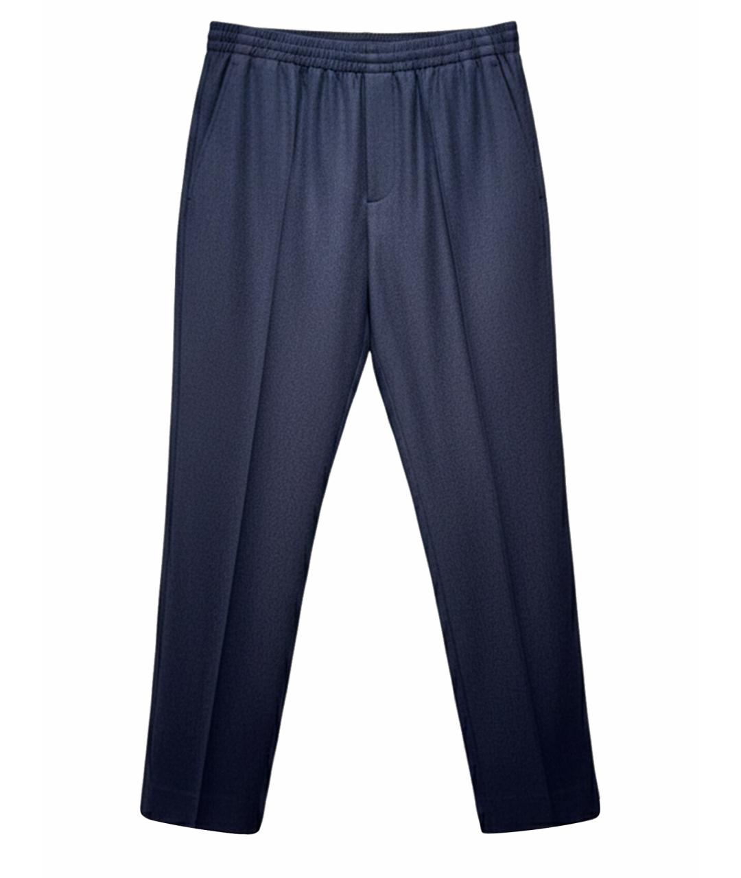 CHRISTIAN DIOR Синие повседневные брюки, фото 1