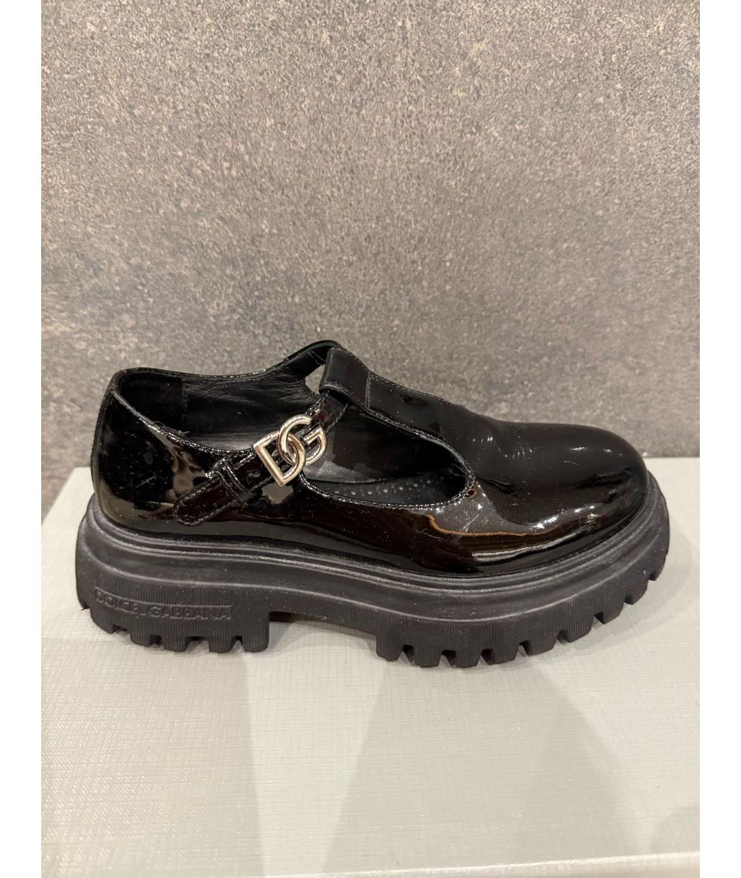 DOLCE&GABBANA Черные туфли из лакированной кожи, фото 8