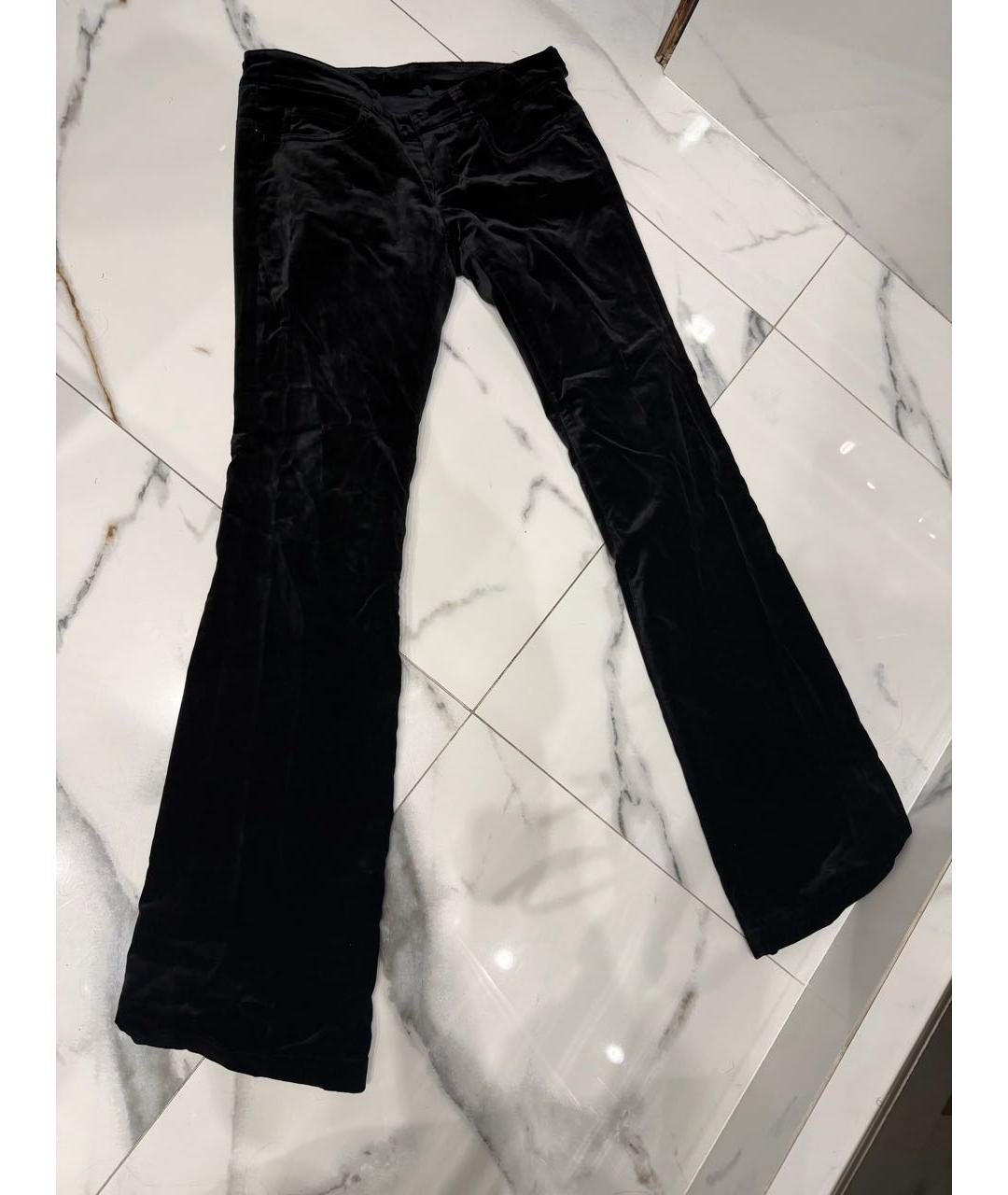 GUCCI Черные бархатные брюки широкие, фото 5