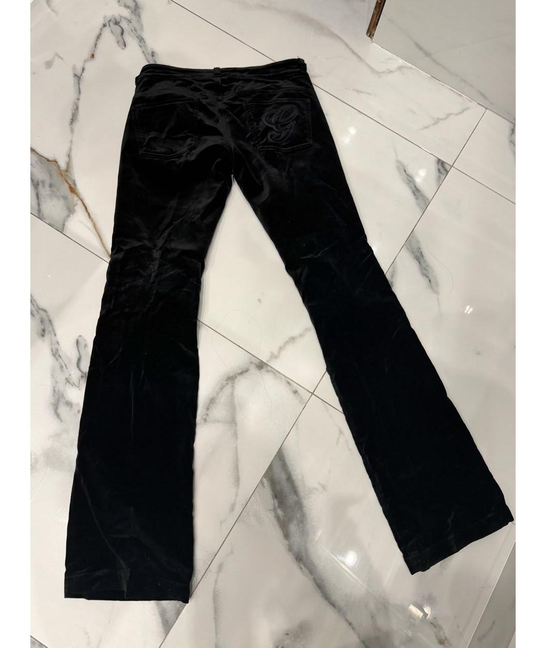 GUCCI Черные бархатные брюки широкие, фото 2