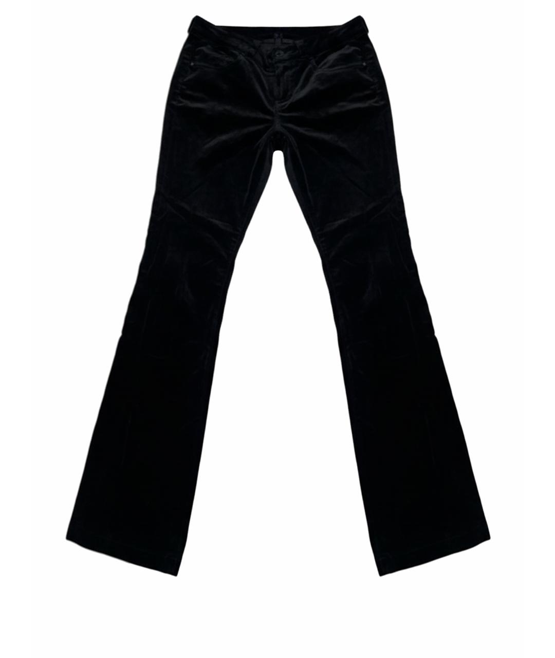 GUCCI Черные бархатные брюки широкие, фото 1