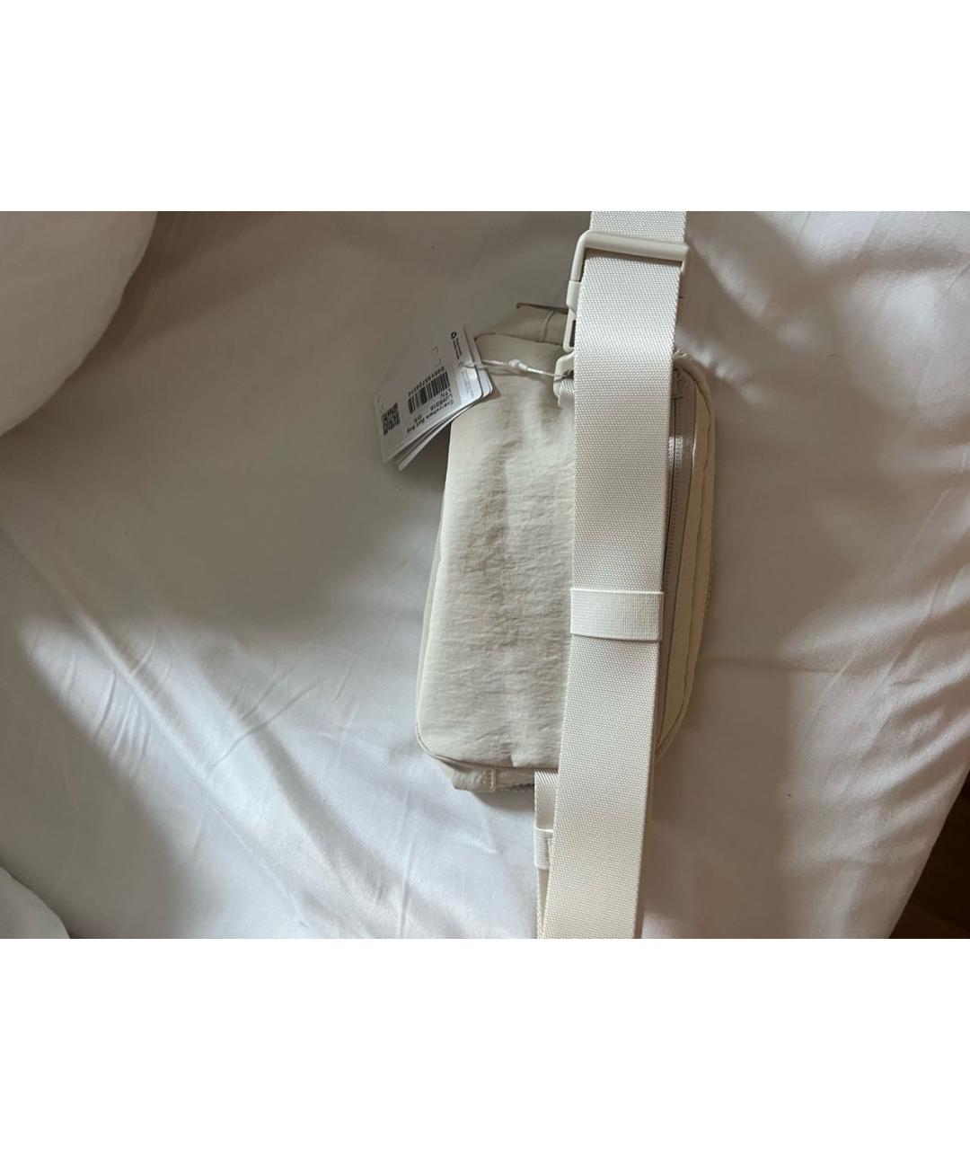 Lululemon Бежевая тканевая поясная сумка, фото 2