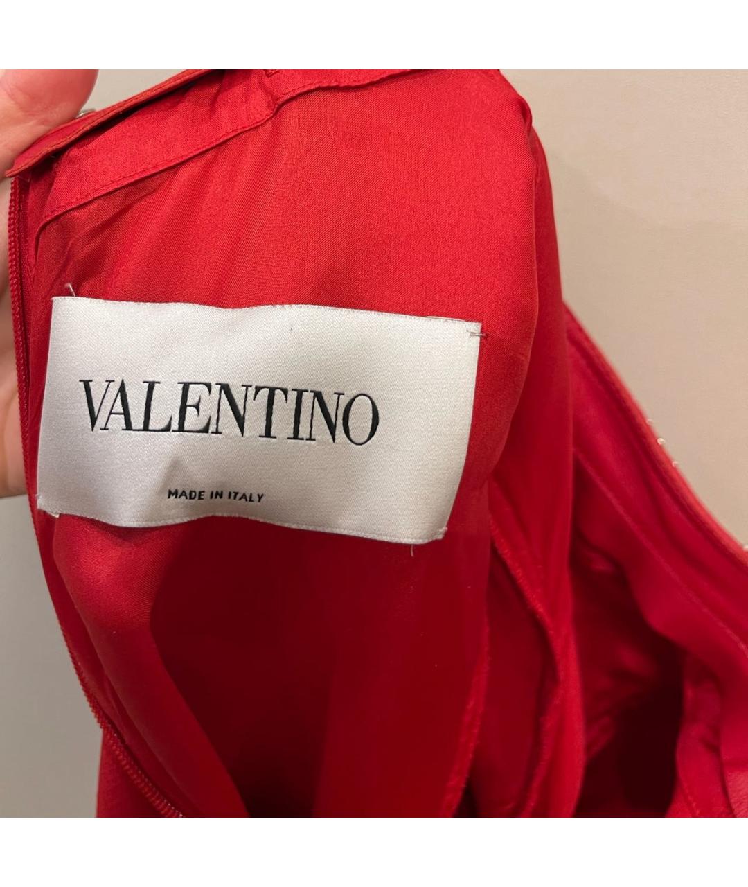 VALENTINO Красное коктейльное платье, фото 4