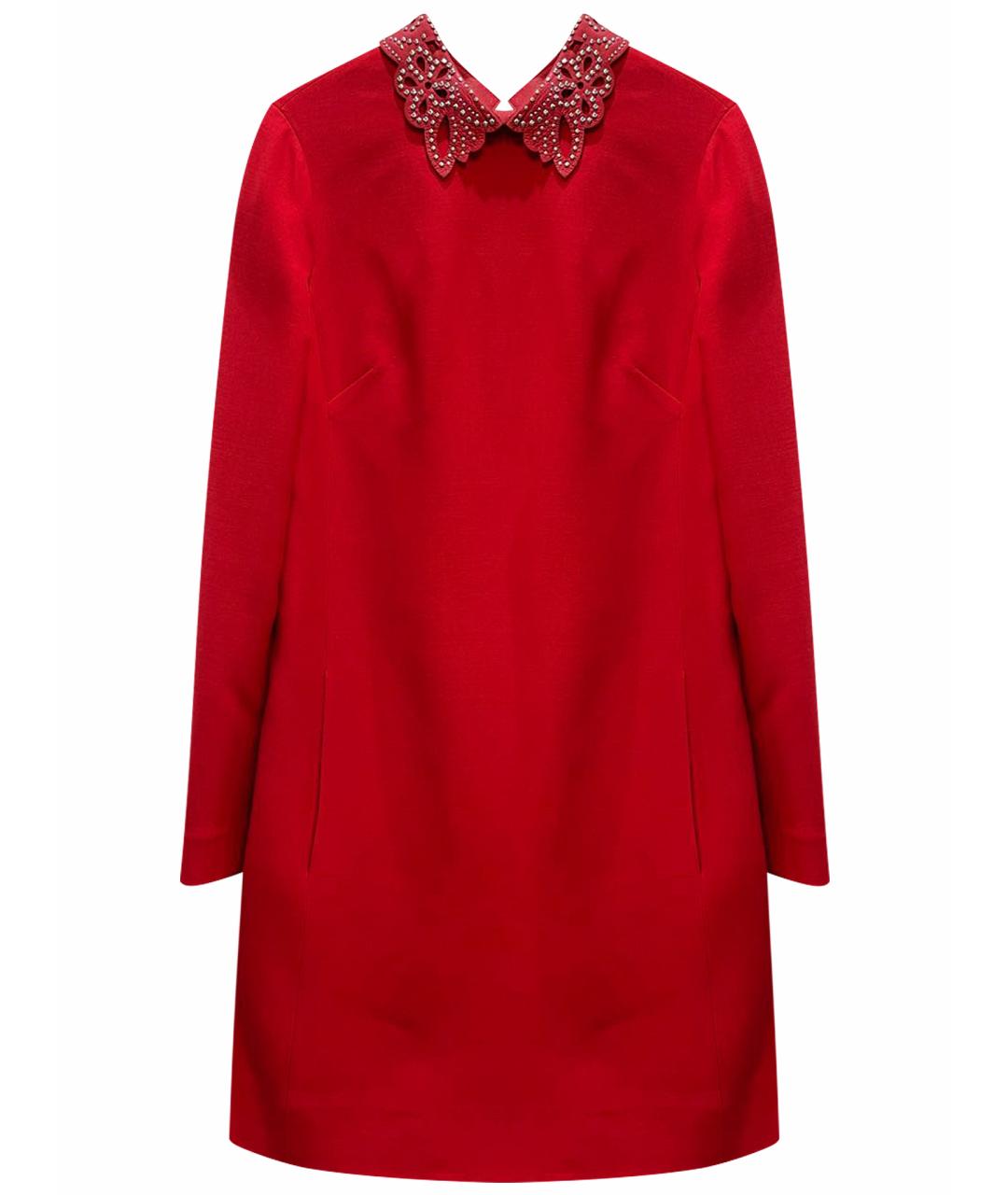VALENTINO Красное коктейльное платье, фото 1