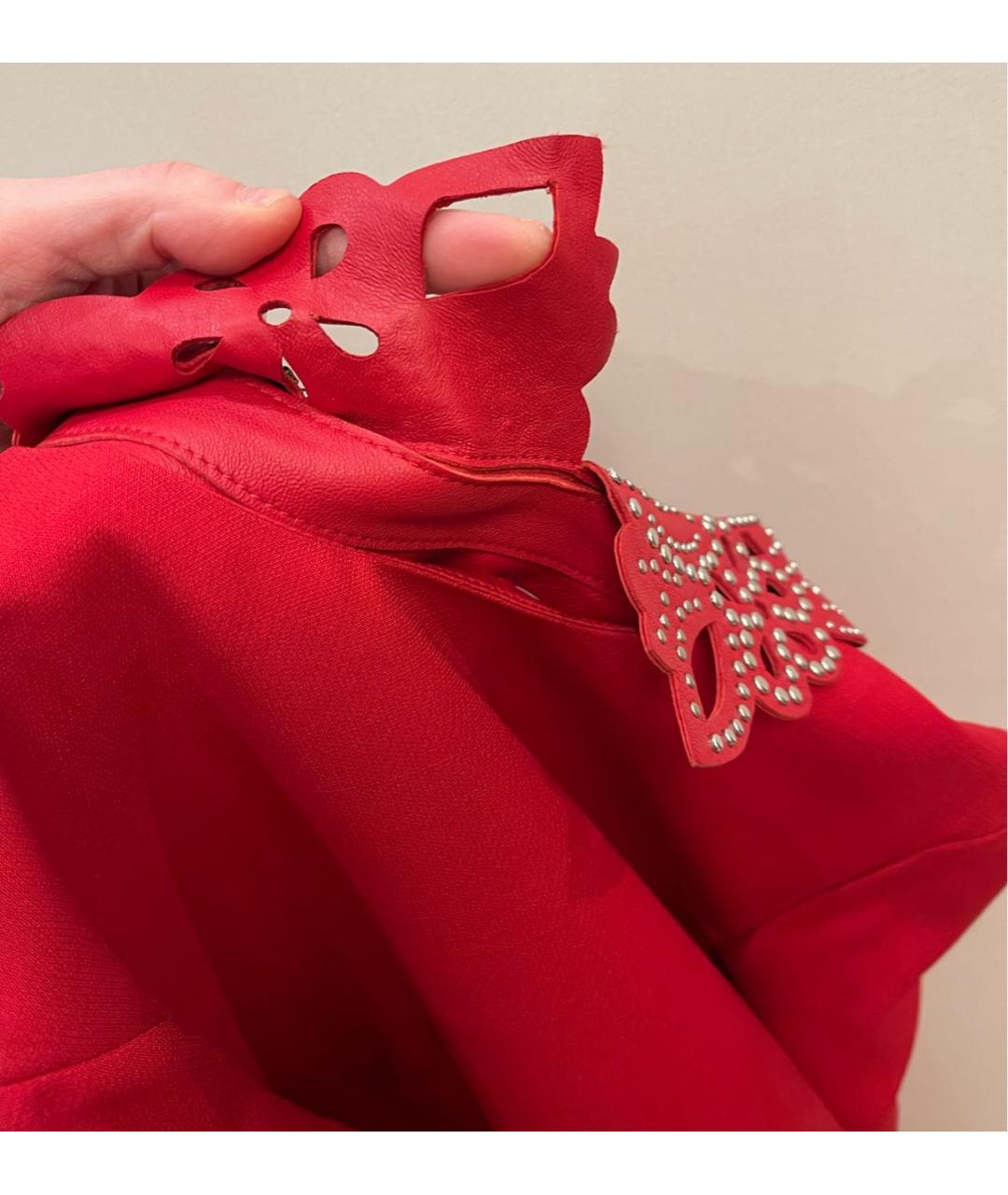 VALENTINO Красное коктейльное платье, фото 5