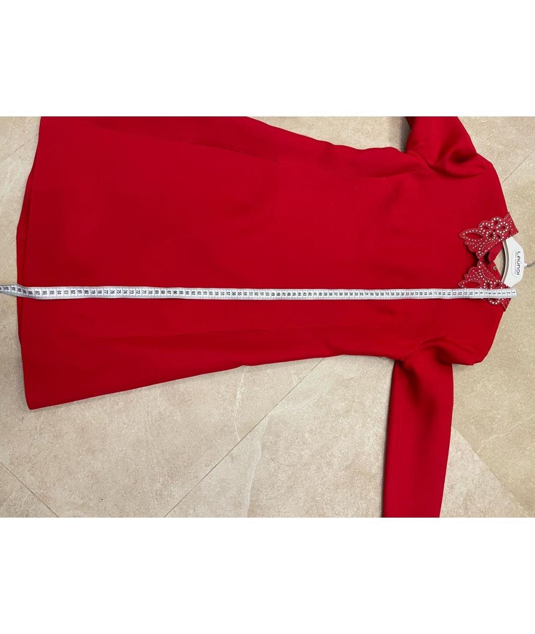 VALENTINO Красное коктейльное платье, фото 7