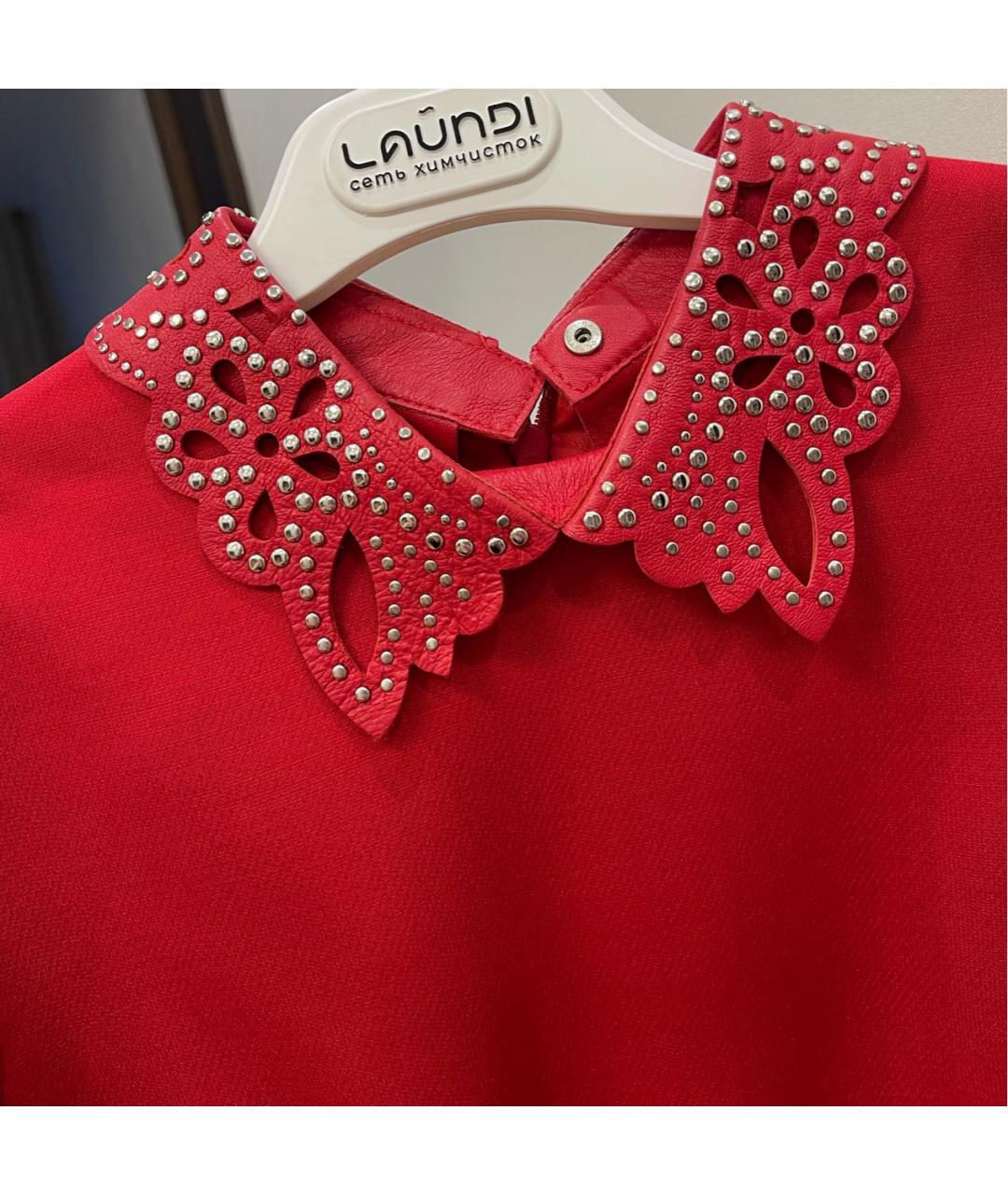 VALENTINO Красное коктейльное платье, фото 2