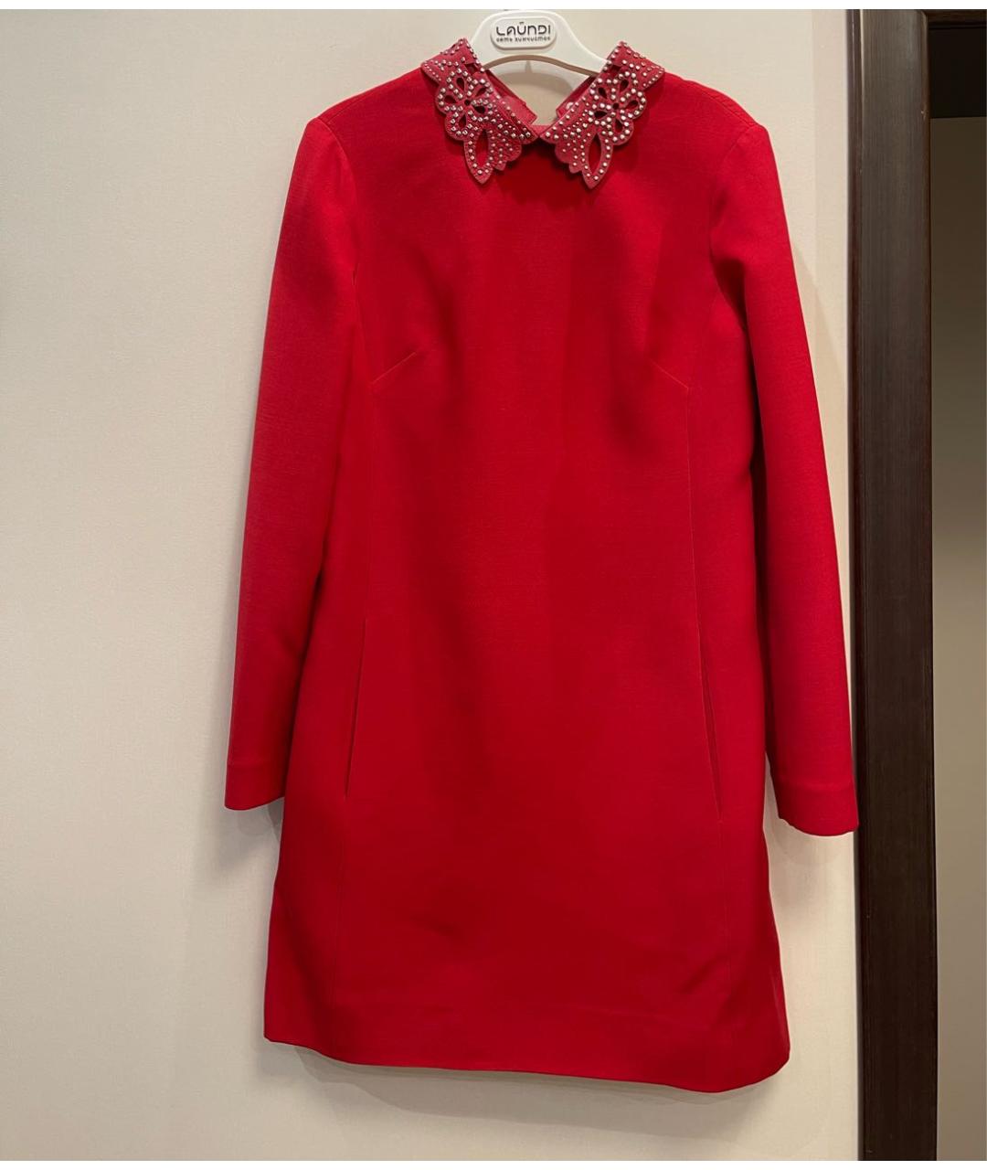 VALENTINO Красное коктейльное платье, фото 9