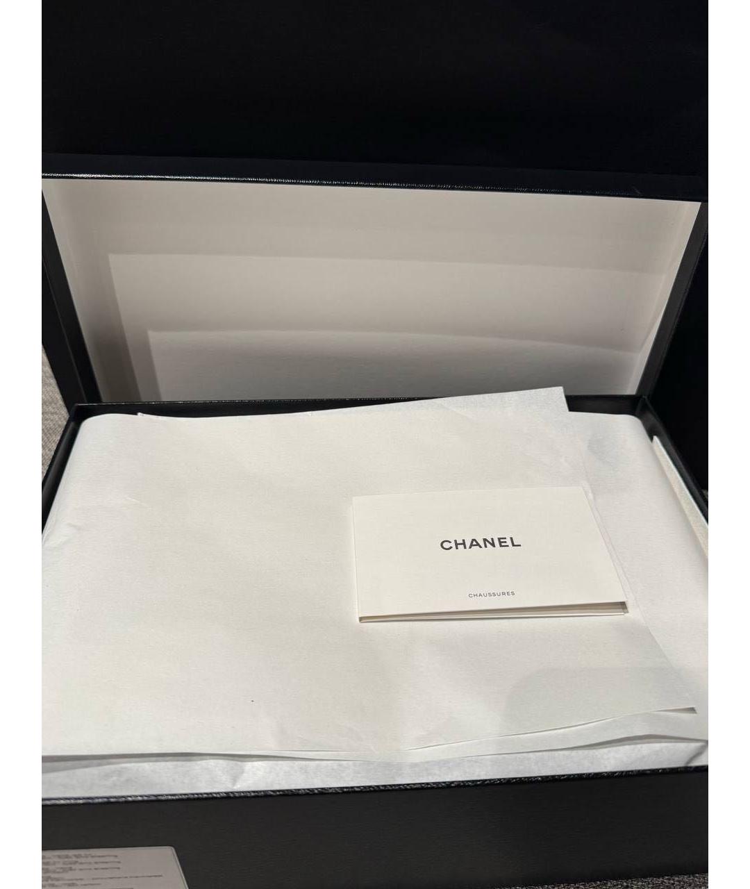 CHANEL Черные замшевые лоферы, фото 6