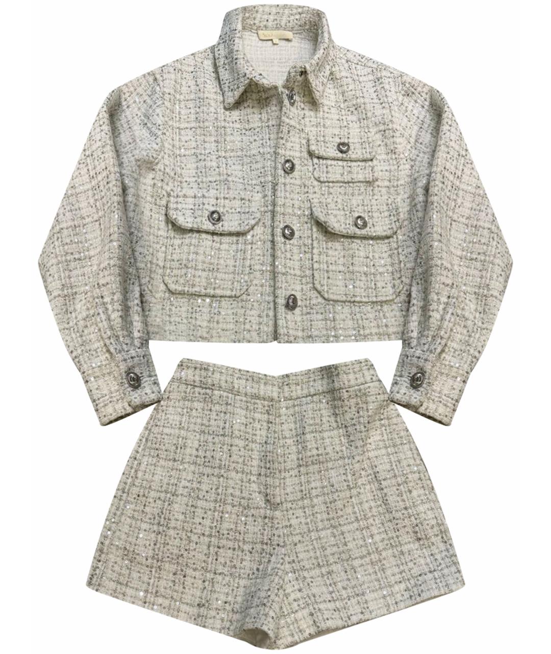 MAJE Белый полиэстеровый костюм с юбками, фото 1