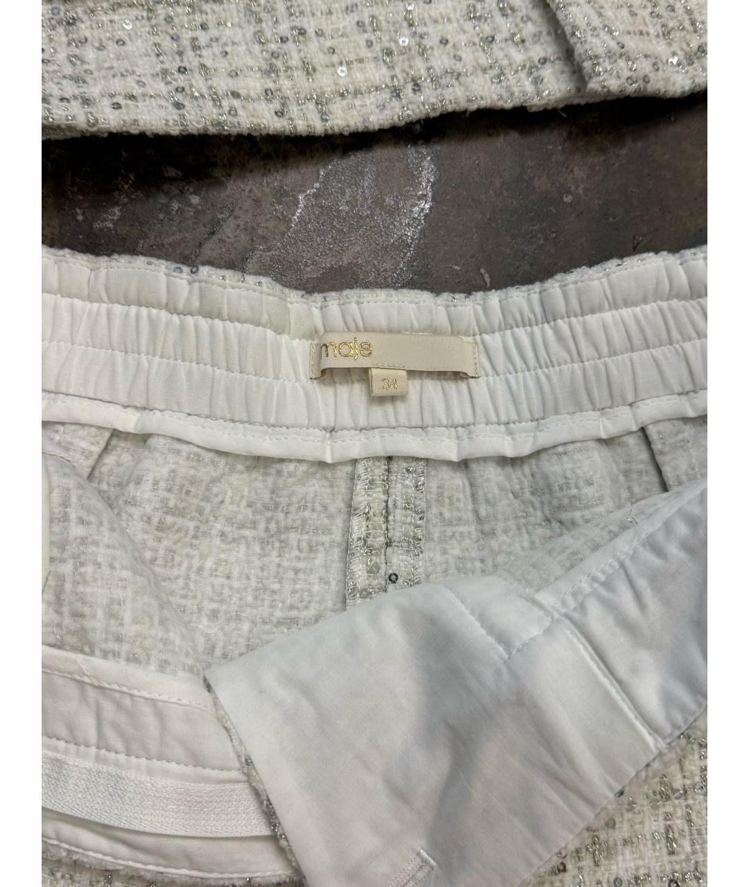 MAJE Белый полиэстеровый костюм с юбками, фото 5