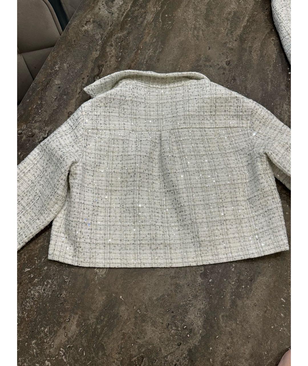 MAJE Белый полиэстеровый костюм с юбками, фото 8