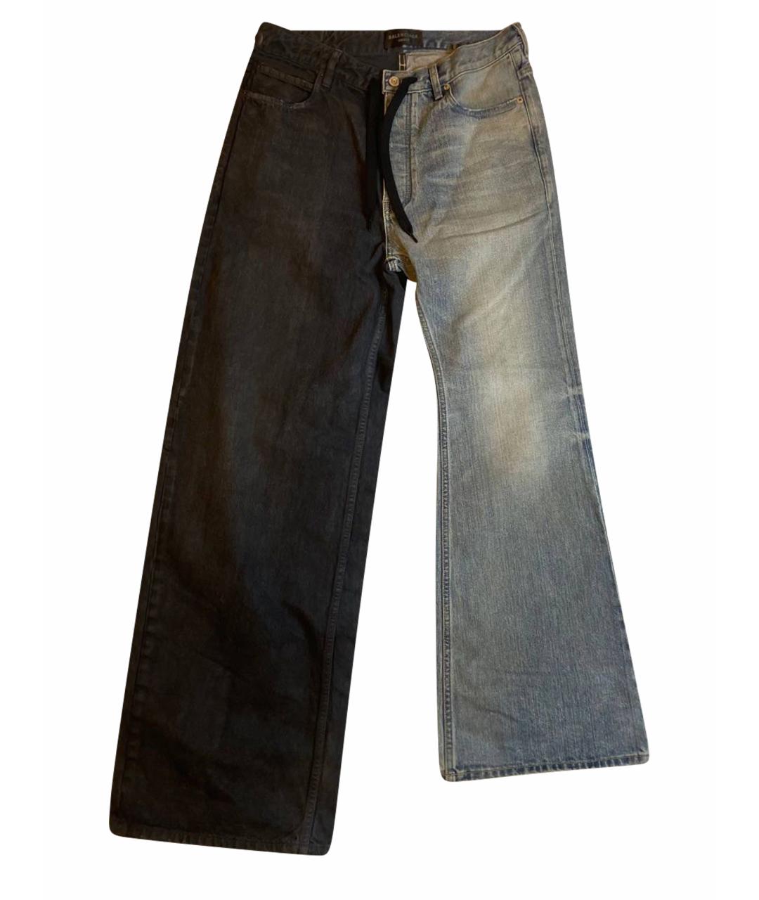 BALENCIAGA Мульти хлопковые прямые джинсы, фото 1