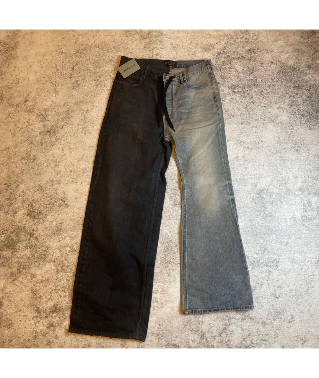 BALENCIAGA Мульти хлопковые прямые джинсы, фото 3