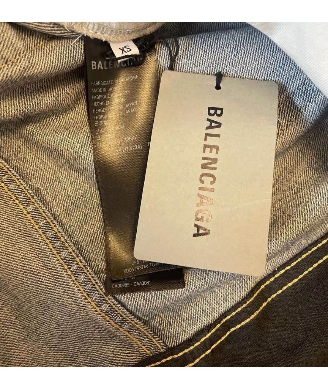 BALENCIAGA Мульти хлопковые прямые джинсы, фото 2