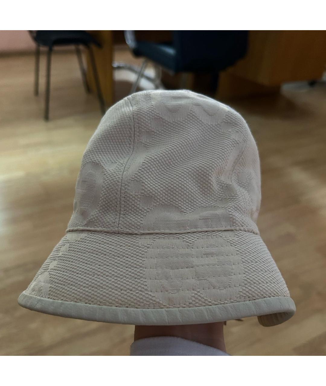 GUCCI Бежевая хлопковая панама, фото 7