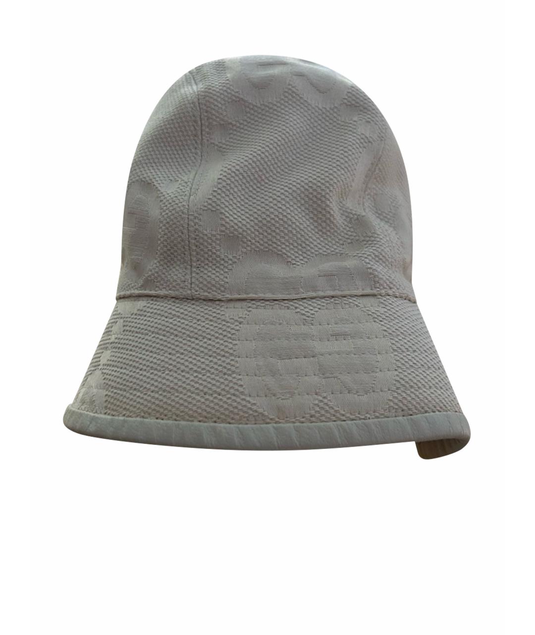 GUCCI Бежевая хлопковая панама, фото 1