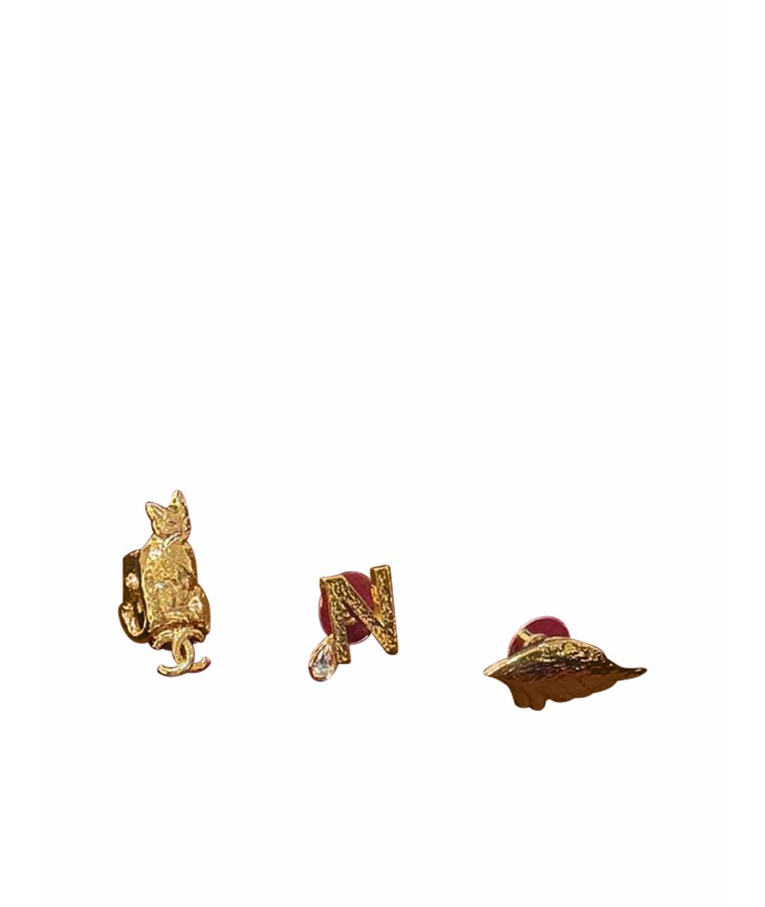 CHANEL Золотые серьги, фото 1