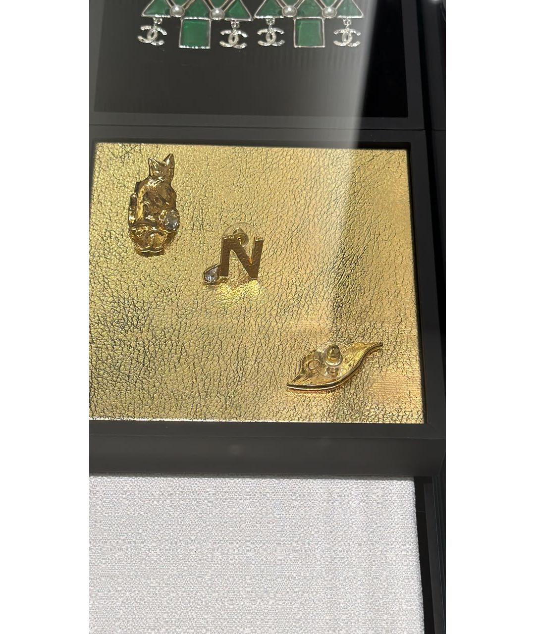 CHANEL Золотые серьги, фото 2