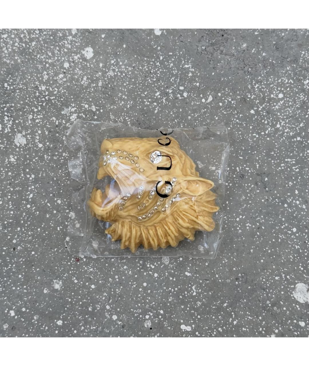 GUCCI Желтая булавка / брошь, фото 2