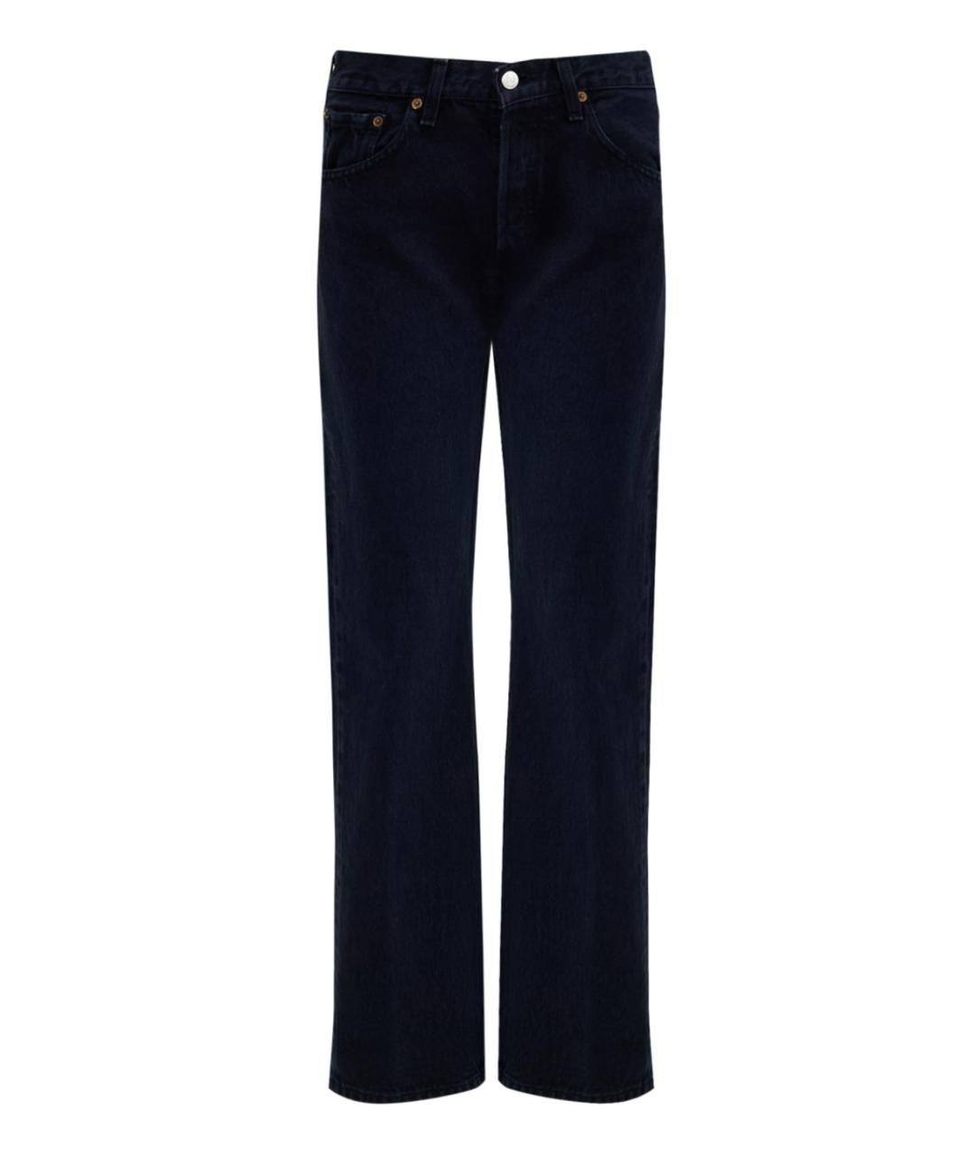 LEVI'S Темно-синие хлопковые прямые джинсы, фото 1
