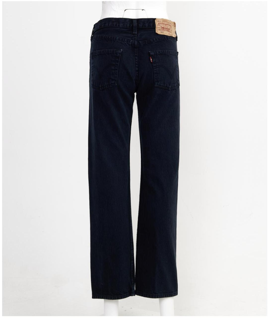 LEVI'S Темно-синие хлопковые прямые джинсы, фото 2