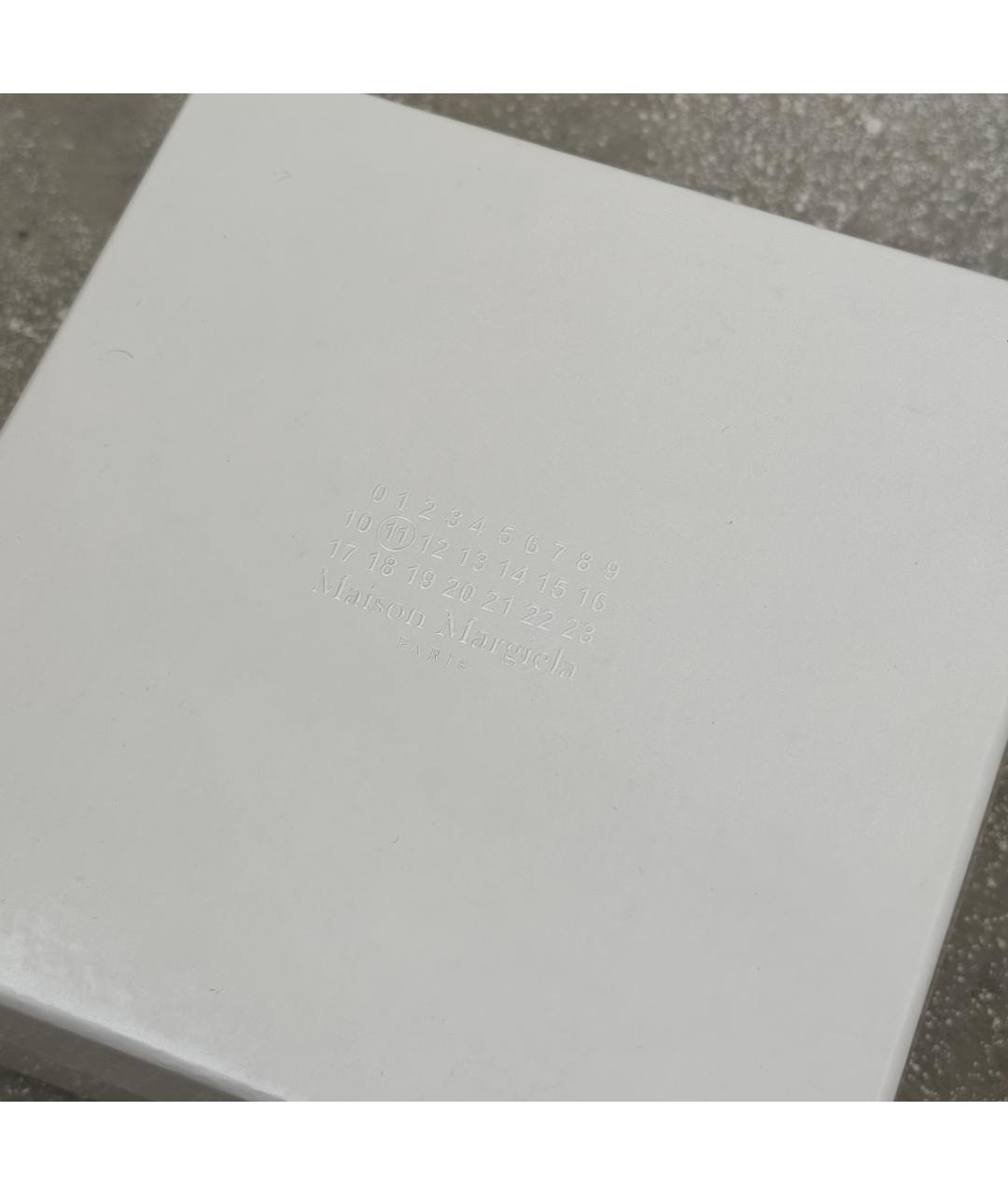 MAISON MARGIELA Серый кожаный ремень, фото 8