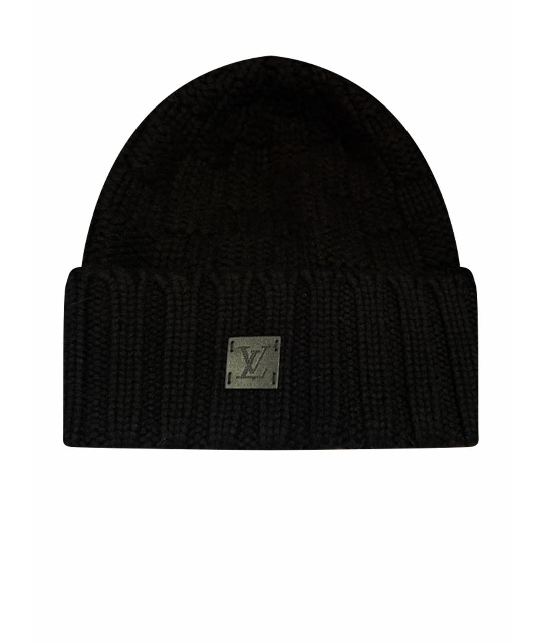 LOUIS VUITTON Черная шапка, фото 1