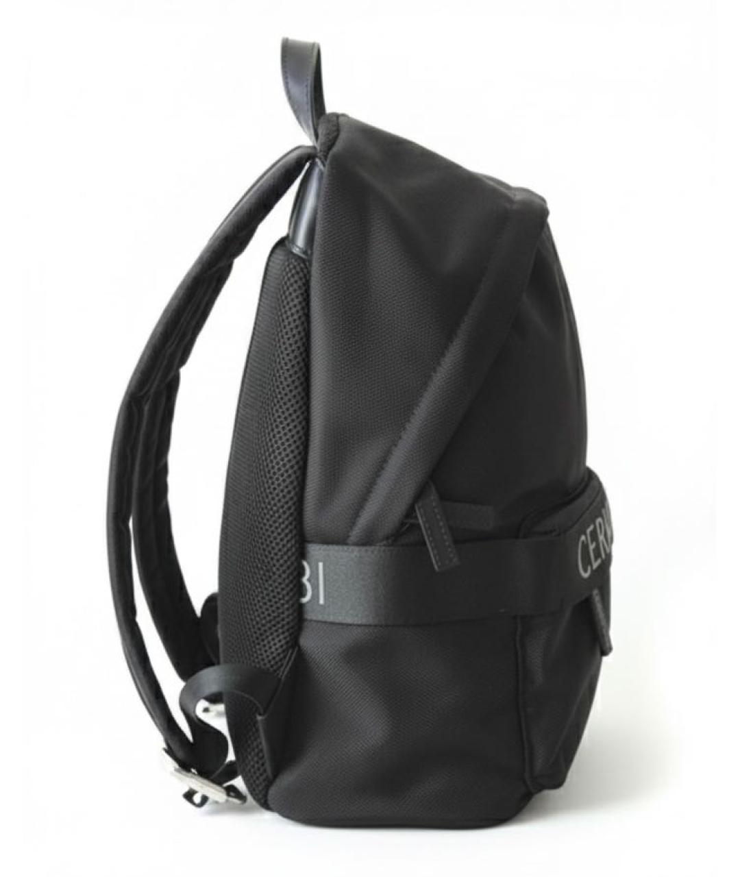 CERRUTI 1881 Черный кожаный рюкзак, фото 2