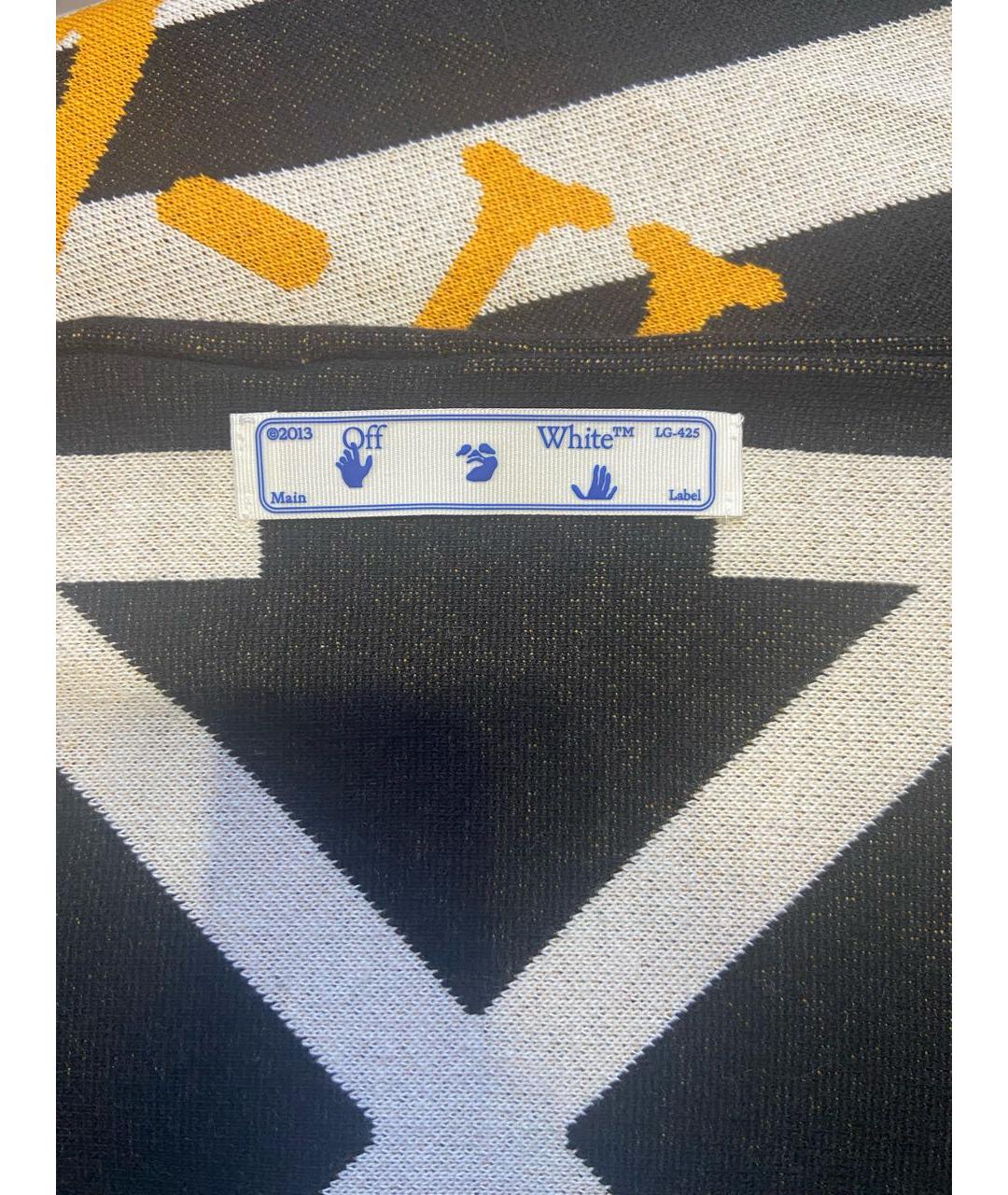 OFF-WHITE Черный шарф, фото 3