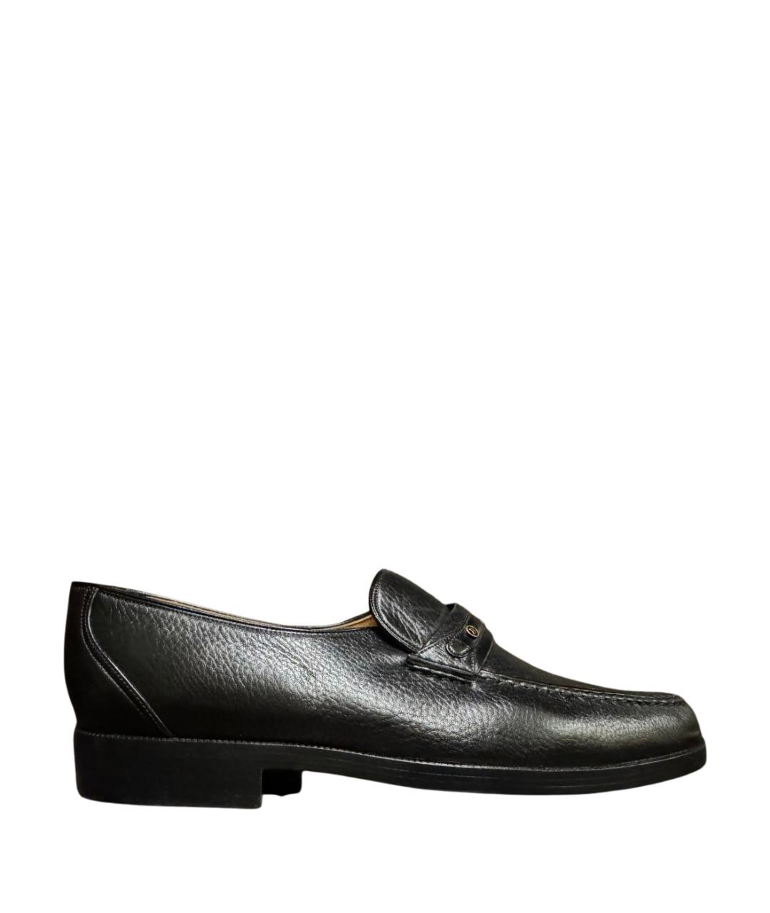 BALLY Черные кожаные лоферы, фото 1