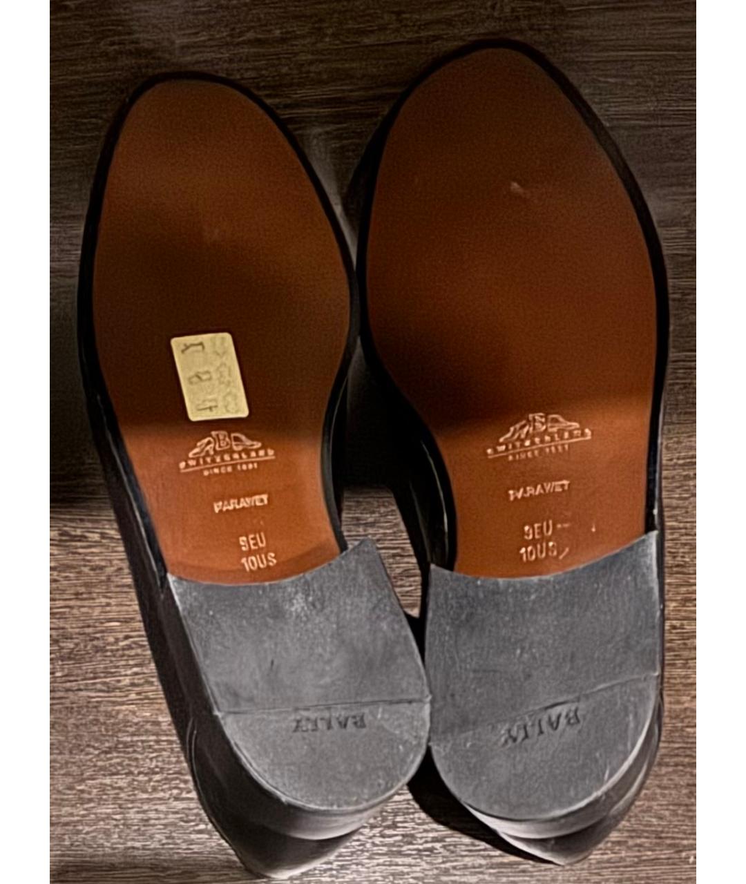 BALLY Черные кожаные лоферы, фото 5