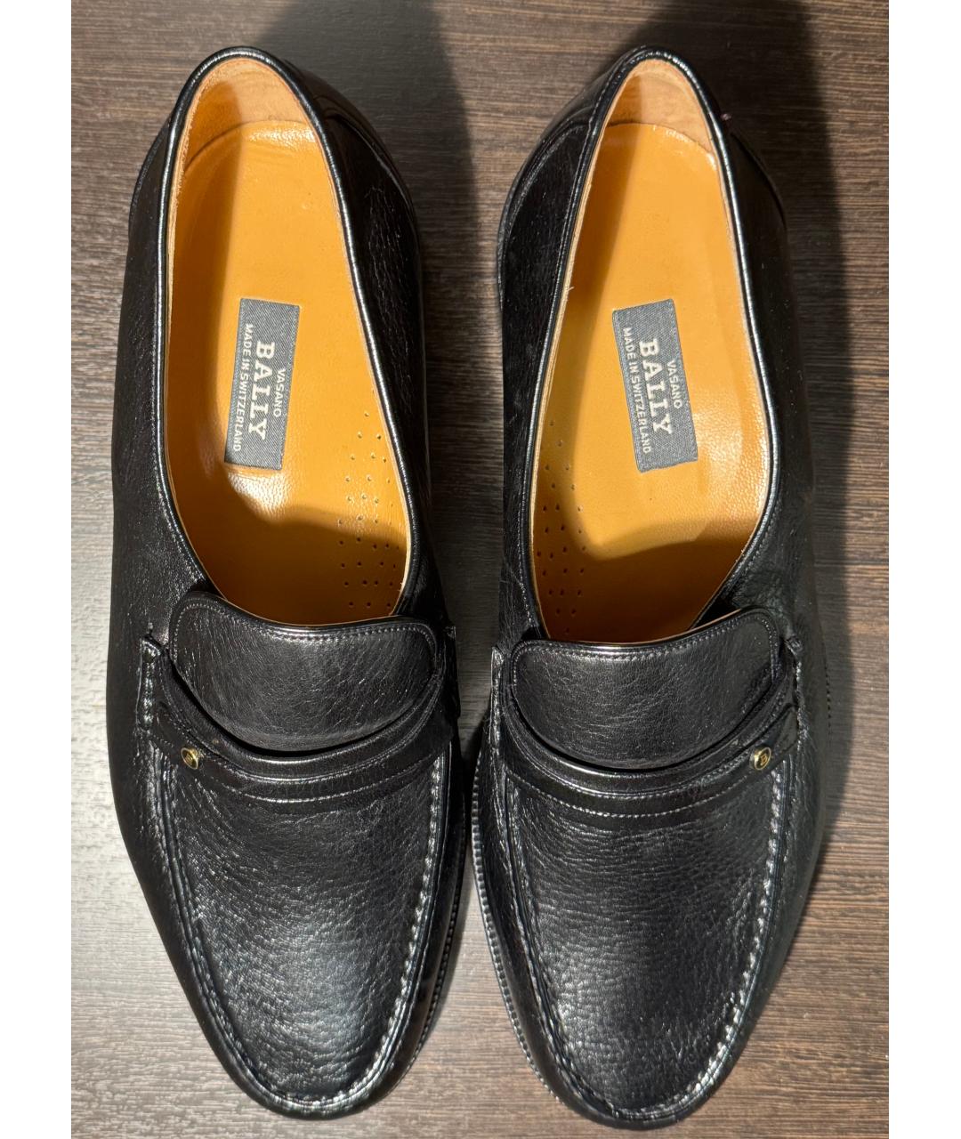 BALLY Черные кожаные лоферы, фото 3