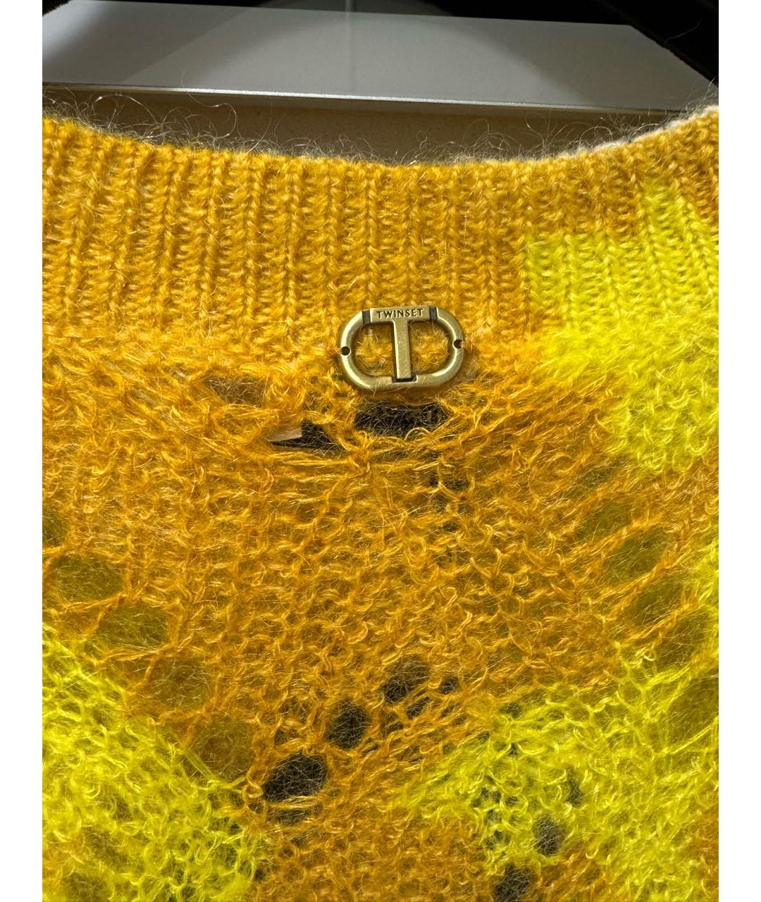 TWIN-SET Золотой полиэстеровый костюм с юбками, фото 6