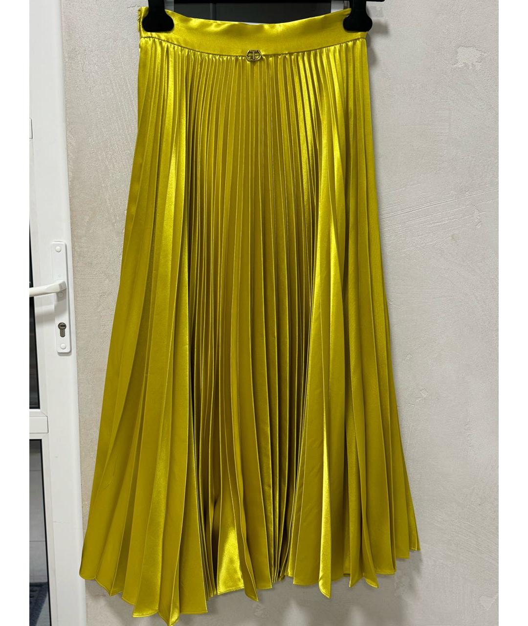 TWIN-SET Золотой полиэстеровый костюм с юбками, фото 4