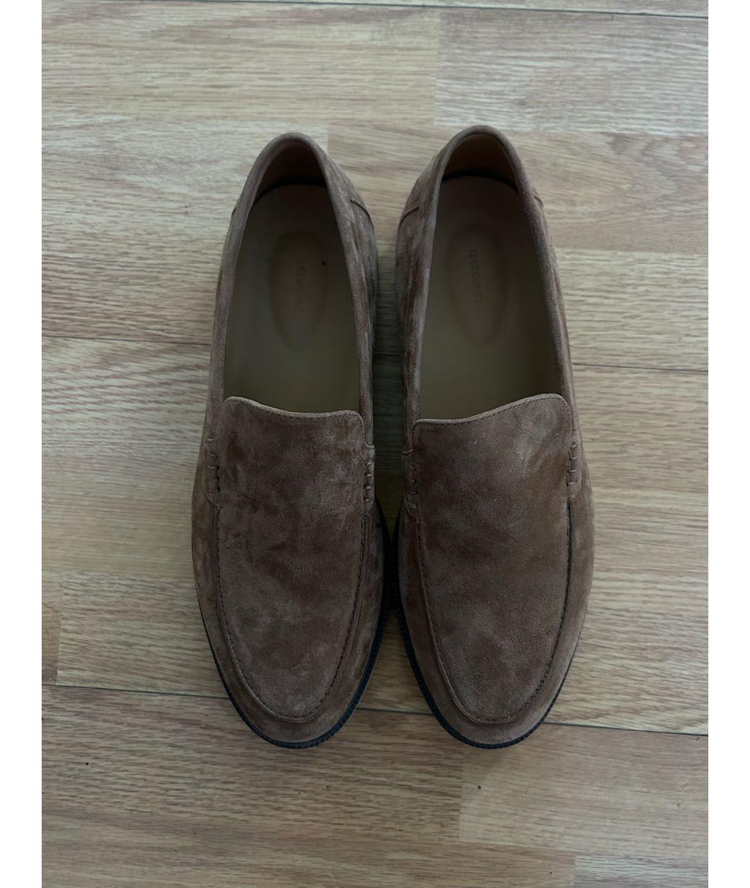 12 STOREEZ Коричневые замшевые лоферы, фото 3