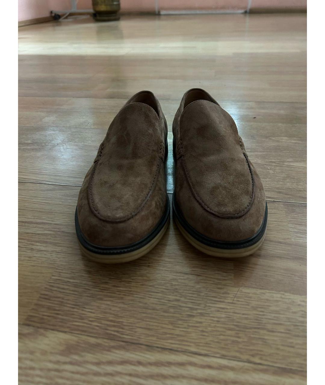 12 STOREEZ Коричневые замшевые лоферы, фото 2
