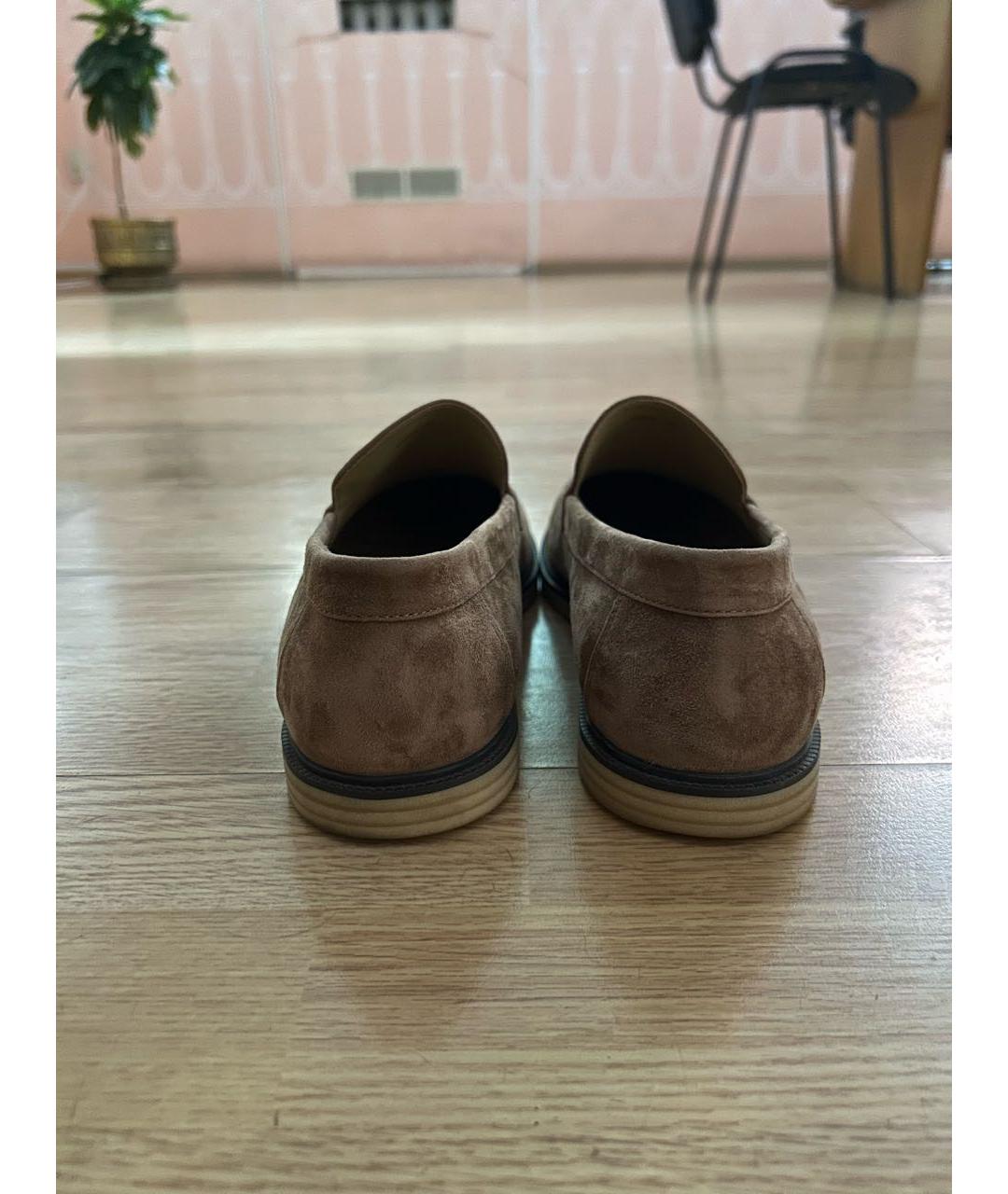 12 STOREEZ Коричневые замшевые лоферы, фото 4